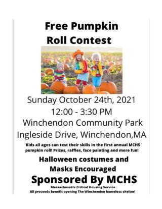 Free Pumpkin Roll Contest flyer