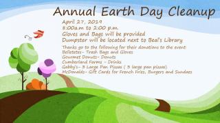 Earth Day Cleanup Flier