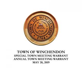 Town Meeting Warrant cover page