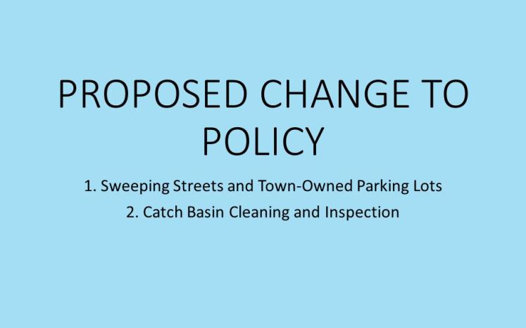 proposed change to policy 