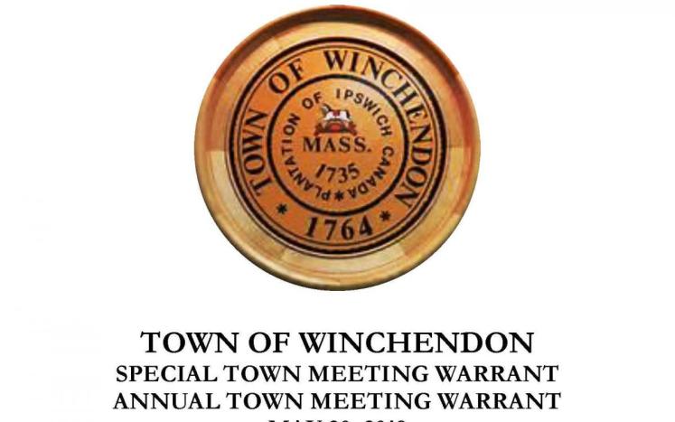 Town Meeting Warrant cover page